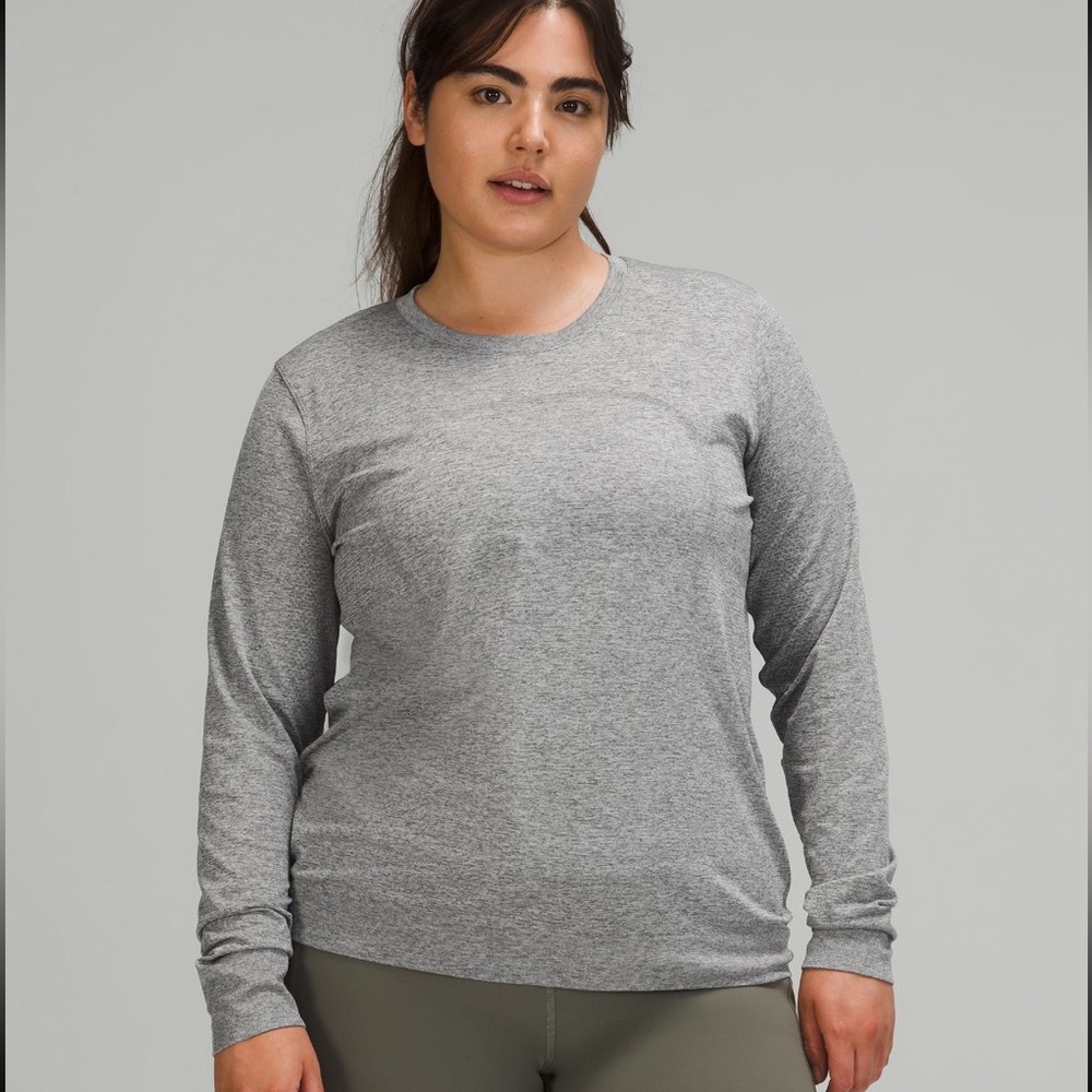 Lululemon Gray Swiftly Relaxed Long-Sleeve Shirt